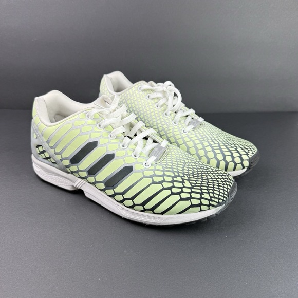 adidas Other - Adidas ZX FLUX XENO Glow-In-The-Dark Running 8000 TORSION gym Shoes Men sz 10